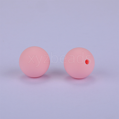 Round Silicone Focal Beads SI-JX0046A-47-1