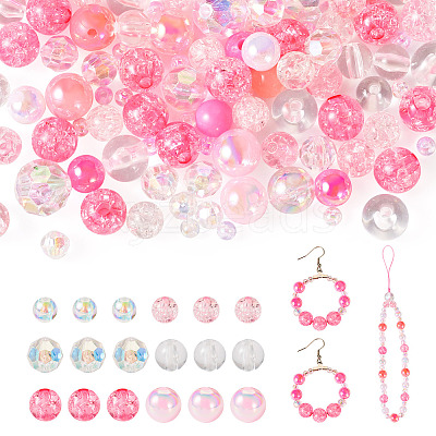 Transparent & Opaque Acrylic Bead LS-OACR-TAC0002-08B-1