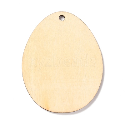 DIY Crafts Easter Egg Shape Cutouts Pendants AJEW-P087-B02-11-1