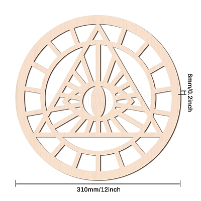 Laser Cut Wooden Wall Sculpture WOOD-WH0101-009-1