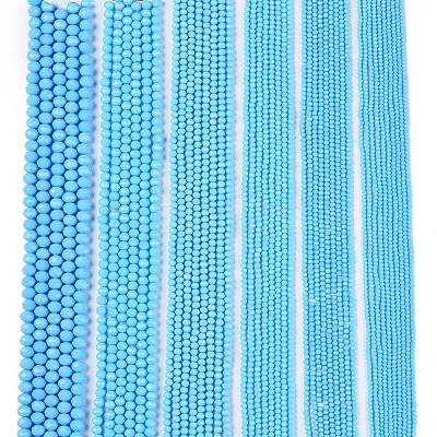 Opaque Solid Color Imitation Jade Glass Beads Strands LS-EGLA-A044-P2mm-D08-1