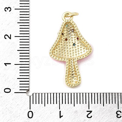 Brass Micro Pave Cubic Zirconia Pendants KK-A278-03G-03-1