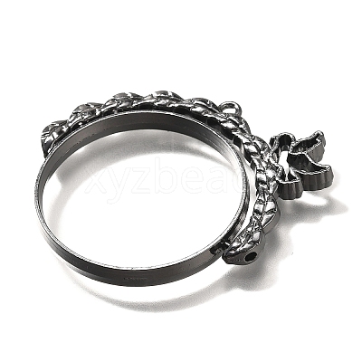 Alloy Open Back Bezel Pendants PALLOY-I223-03B-1