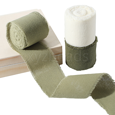 3 Rolls 3 Colors Cotton Ribbon OCOR-GF0005-33B-1