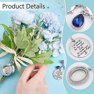Alloy Locket Pendant HJEW-WR00002-1