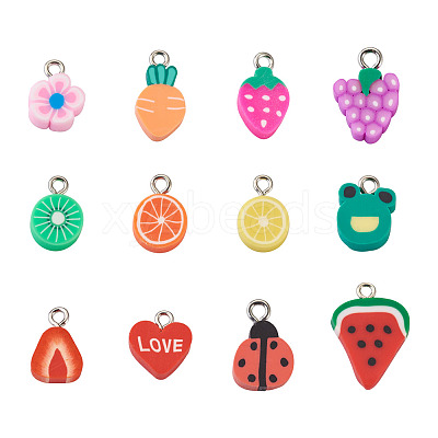 Handmade Polymer Clay Charms CLAY-KS0001-01-1