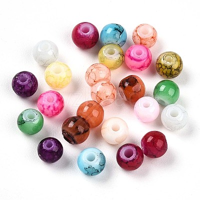 Baking Paint Glass Beads X1-DGLA-S115-4mm-MS-1