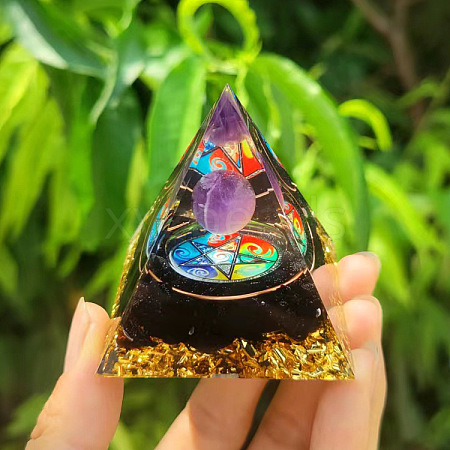 Orgonite Pyramid Resin Energy Generators PW-WG26860-01-1