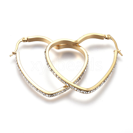 201 Stainless Steel Hoop Earrings EJEW-A055-05G-1