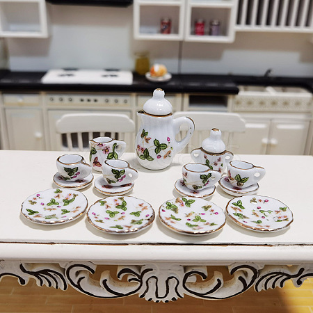 Mini Ceramic Tea Sets BOTT-PW0002-124F-1