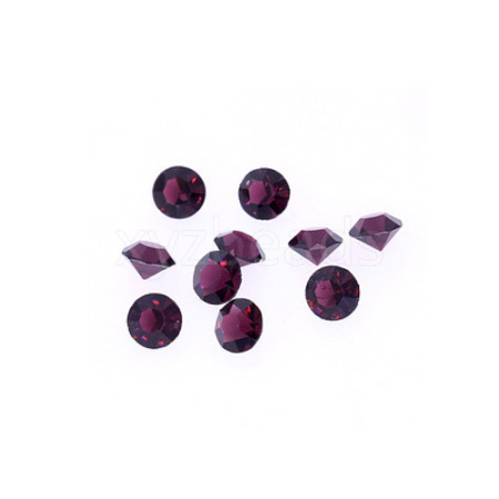 Glass Rhinestone Cabochons GLAA-TAC0005-3mm-02-1