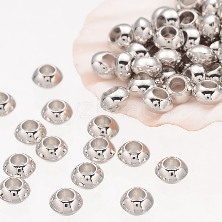 Rondelle Tibetan Silver Spacer Beads AB937-NF-1