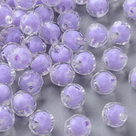 Transparent Acrylic Beads TACR-S152-04A-SS2114-1