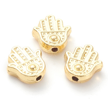 Rack Plating Alloy Beads KK-J277-28G-1