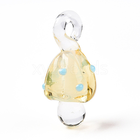 Handmade Lampwork Pendants LAMP-T021-23G-1