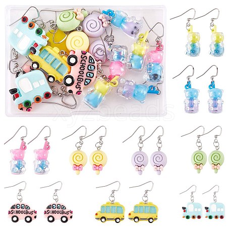 DIY Cartoon Earring Making Kit DIY-SZ0009-03-1