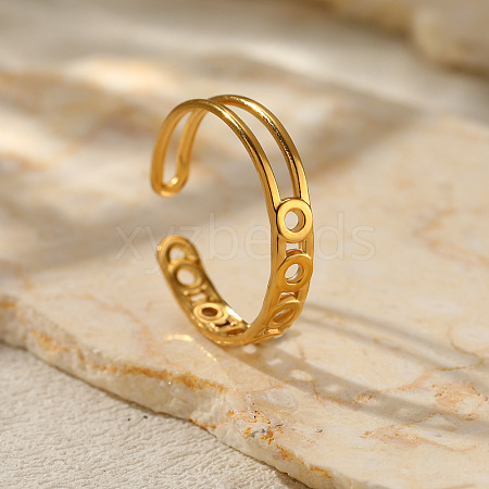 Ring 201 Stainless Steel Cuff Rings for Women FS-WG26F46-03-1