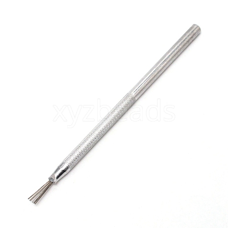 Carving Craft Stainless Steel 7 Pin Feather Wire Texture Pro Needle Pottery Tools DIY-WH0182-53-1