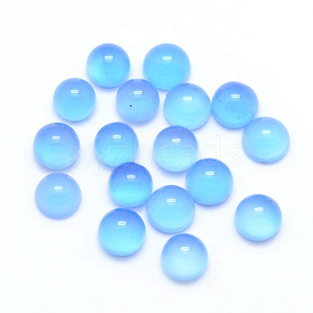 Natural Agate Cabochons X-G-P393-R01-4mm-1