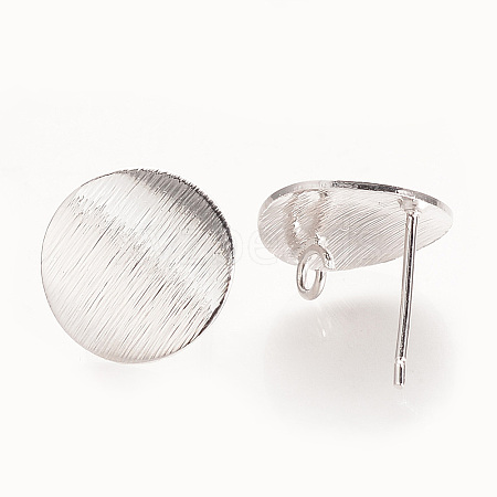 Brass Ear Stud Findings LS-KK-XCP0001-87P-1