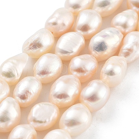 Natural Cultured Freshwater Pearl Beads Strands PEAR-P062-29D-1