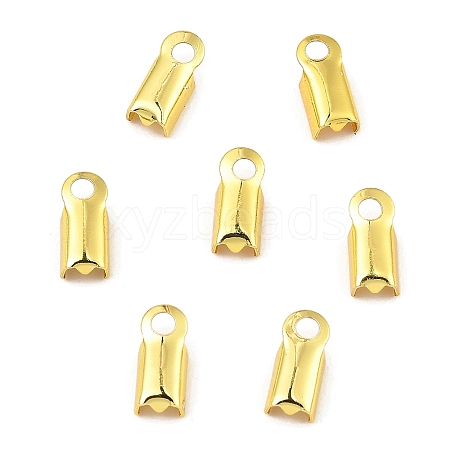 Brass Folding Crimp Ends KK-Z030-03G-1