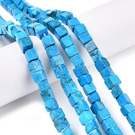 Natural Turquoise Beads Strands G-T139-6x6-10A-1