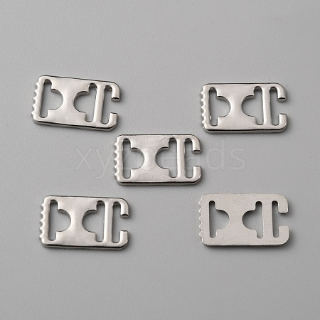 Zinc Alloy Ribbon Crimp Ends LS-DIY-WH0430-053P-1