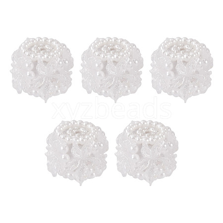 Polymer Clay with Imitation Pearl Beads CLAY-TAC0020-02A-1