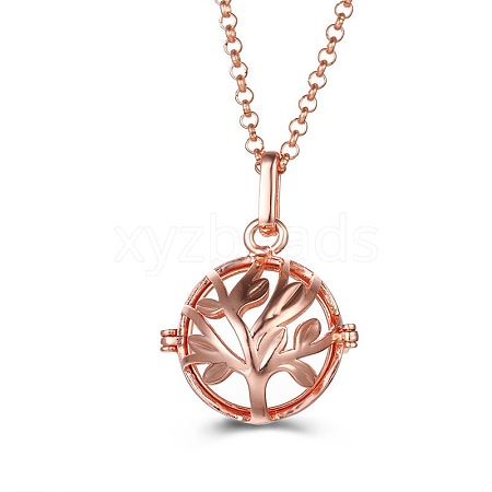 Angel Wing Alloy Aromatherapy Bead Cage Pendant Oil Necklace Heart Hollow Necklaces XV8359-4-1