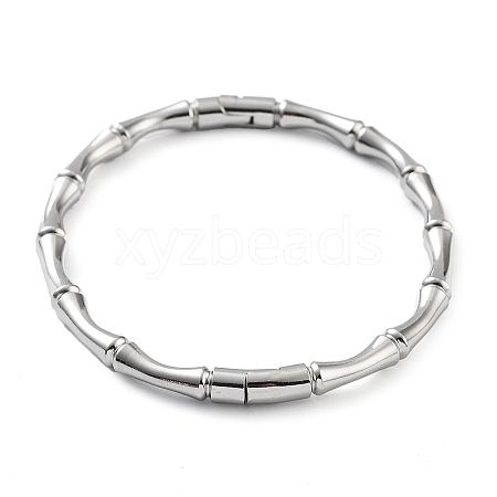 Non-Tarnish 201 Stainless Steel Hinged Bangle STAS-Z057-01E-1