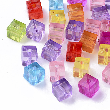 Transparent Acrylic Beads X-TACR-T004-08-1