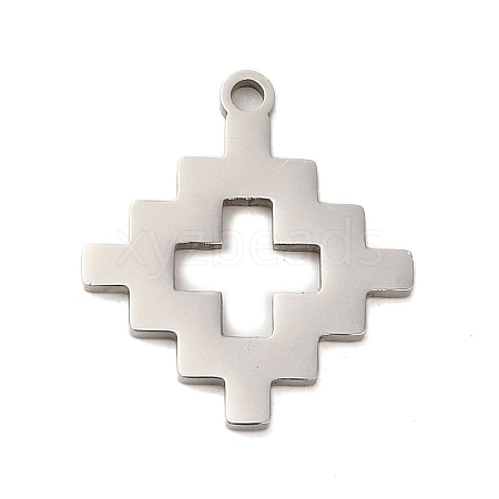 Non-Tarnish 304 Stainless Steel Pendants STAS-S123-03P-09-1