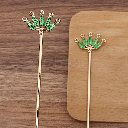 Ancient Style Alloy Hair Stick Findings PW-WGF3433-08-1