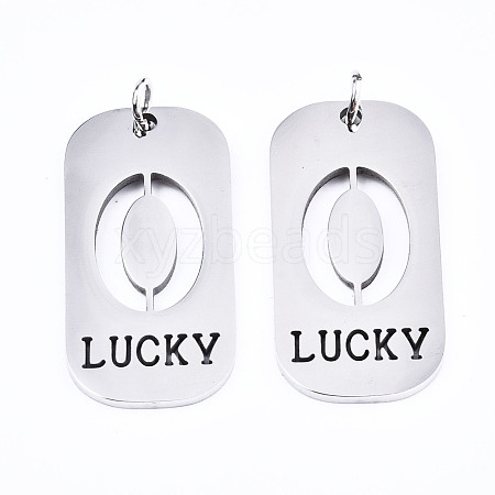 Non-Tarnish 201 Stainless Steel Pendants STAS-T044-220P-0-1