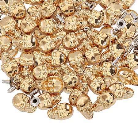 50Pcs Skull Alloy Rivets FIND-CA0011-72A-G-1