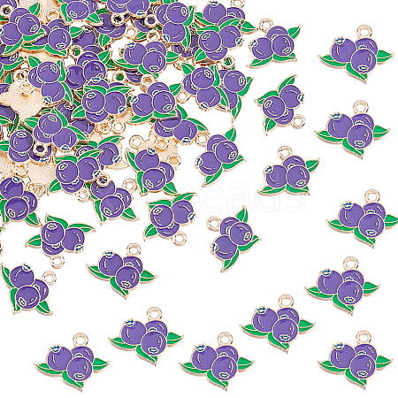 60Pcs Alloy Enamel Pendants ENAM-HY0001-64-1
