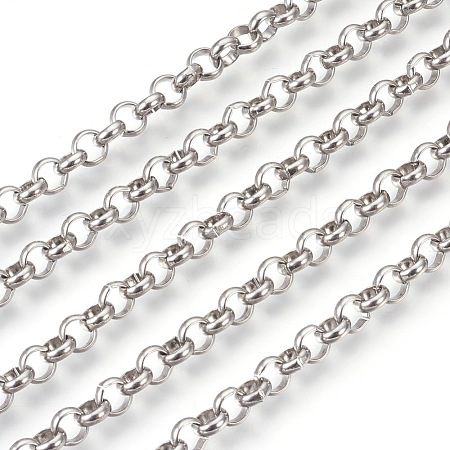 Tarnish Resistant 304 Stainless Steel Rolo Chains CHS-L017-18G-1