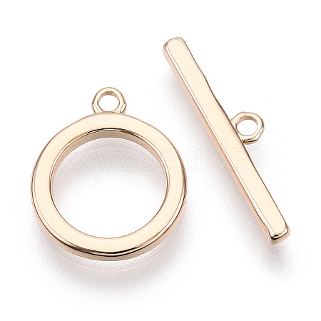 Brass Toggle Clasps KK-E057-09G-1