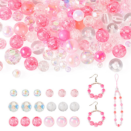 Transparent & Opaque Acrylic Bead LS-OACR-TAC0002-08B-1