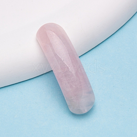 Natural Rose Quartz Curved Rectangle Links PW-WGACC19-01-1