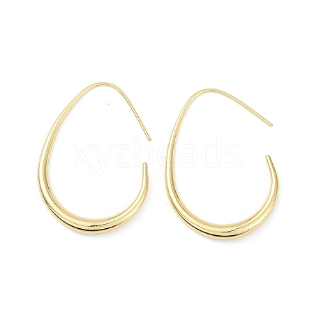 Brass Teardrop Dangle Earrings for Women EJEW-G347-02G-1