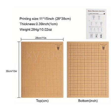 Rectangle Cork Crochet Blocking Board for Handmade DIY Knitting & Crochet PW-WGF4543-03-1