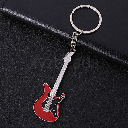 Baking Paint Zinc Alloy Keychain KEYC-PW0002-060C-1