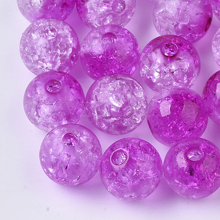 Transparent Crackle Acrylic Beads LS-CACR-N002-05-1