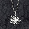 Non-Tarnish 201 Stainless Steel Pendant Necklaces for Man NJEW-Q336-02G-P-2