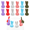  2 Sets 12Pcs Rabbit Ear Silicone Wine Glass Charms DIY-NB0010-55-7