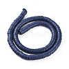 Flat Round Handmade Polymer Clay Beads LS-CLAY-R067-8.0mm-35-2