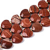 Natural Red Jasper Beads Strands G-P592-B17-01-2