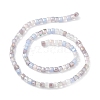 Gradient Color Electroplate Glass Bead Strands X1-GLAA-E042-05D-2